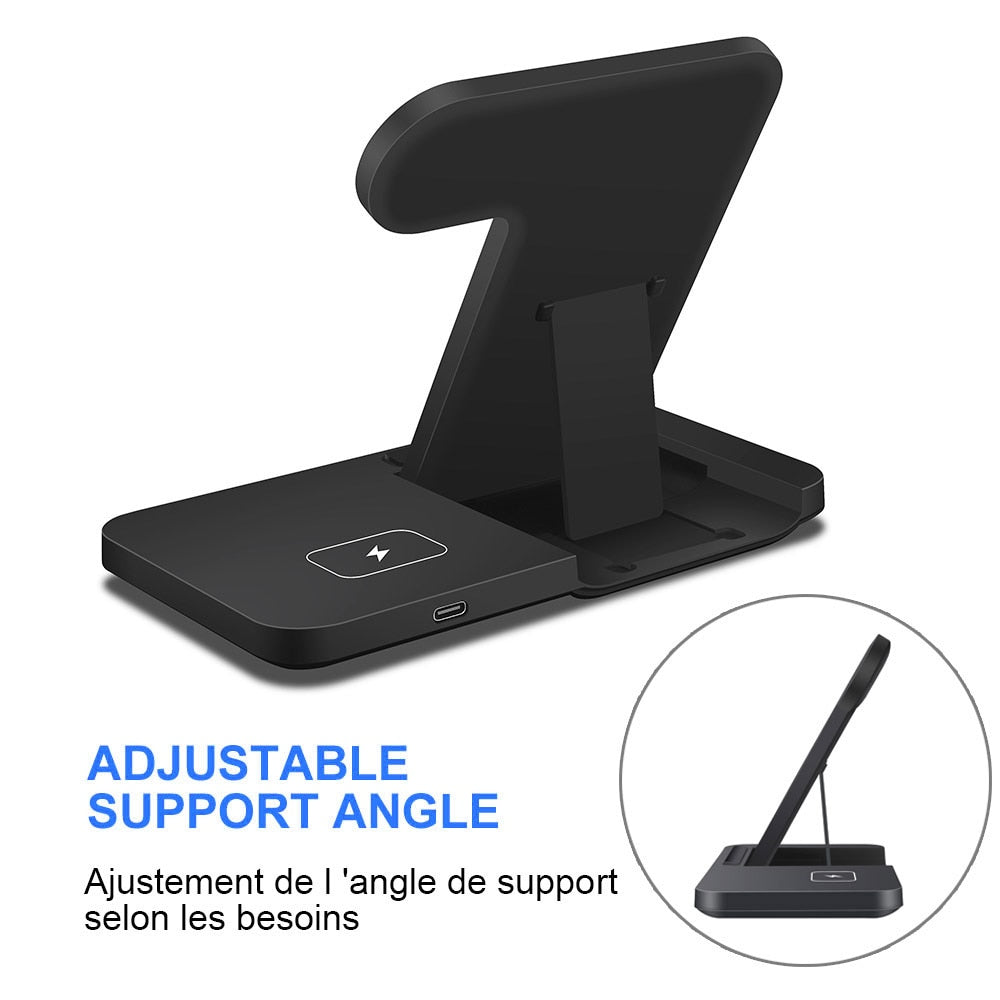 Tailor your viewing angle with the adjustable stand feature, perfect for checking notifications or enjoying media hands-free while charging.