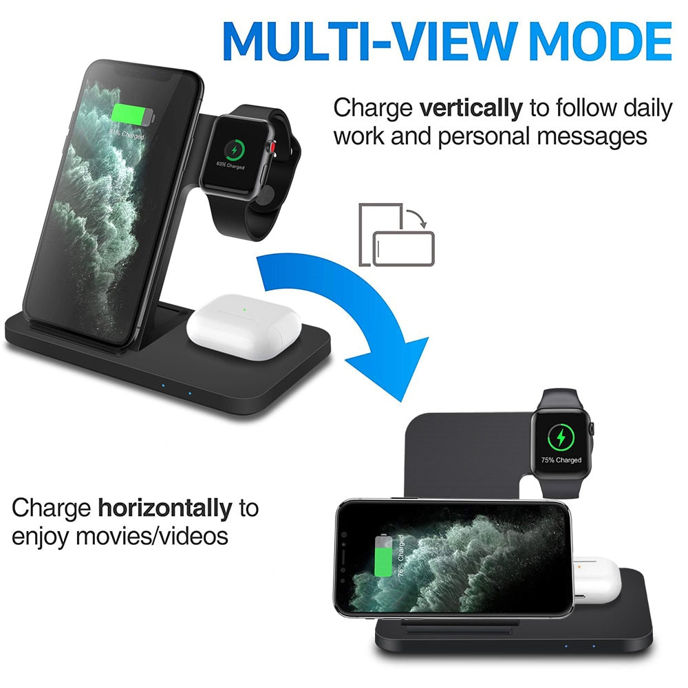 Enhance your viewing experience with Multiview Mode, allowing you to charge your devices in both horizontal and vertical orientations.